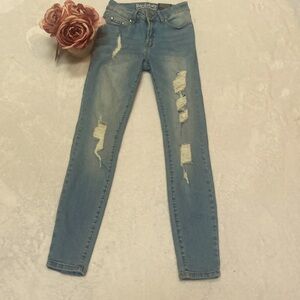 RESFEBER NWT Size 2 Distressed Boyfriend Jeans